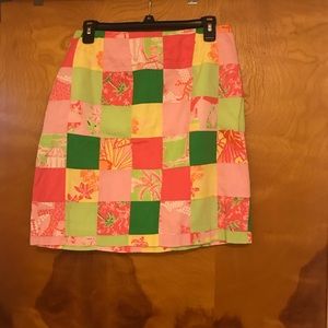 Patchwork Lily skirt in EUC